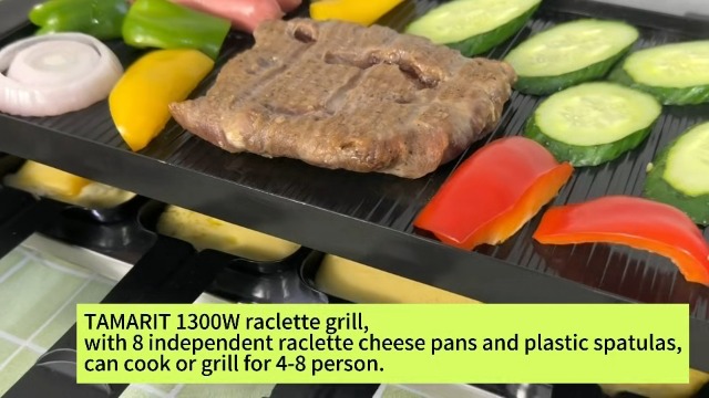 Amazon.com: TAMARIT Raclette Table Grill for 8, Electric 1300W