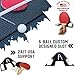 IRON AMERICAN Elite Ping Pong and Table Tennis Storage Rack, MADE in USA - 1.375 Inch Slot for Balls and 3.25 Inch Slot for Paddles, Ping Pong Ball Holder, Hardware Included