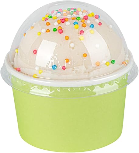 Miniatura 2 de Solo tapas tapas en forma de cúpula, 50 tapas de plástico transparente para tazas de Coppetta To Go de 3 onzas - Las tazas se venden por separado,