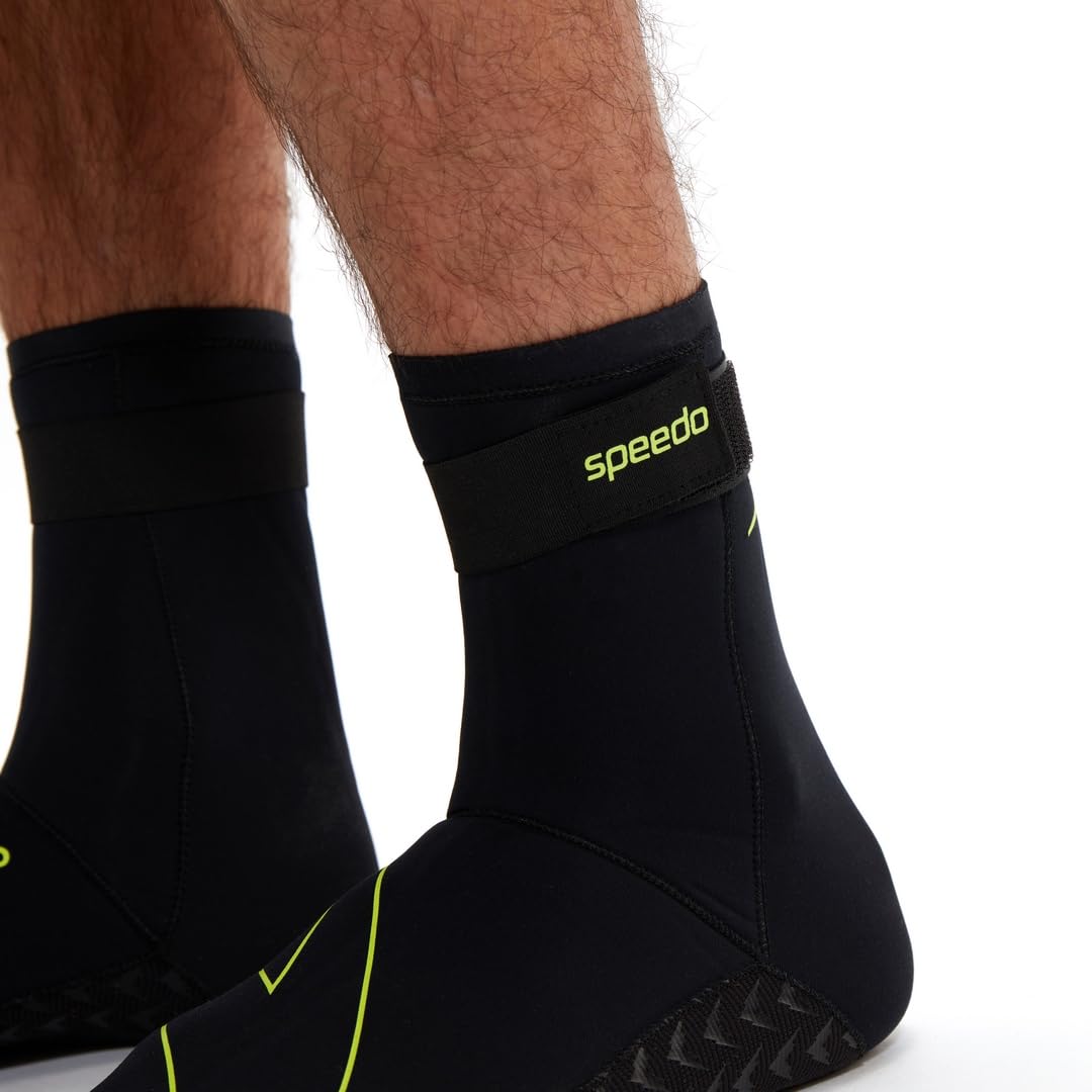 Speedo Adult Swim Socks Black/Yellow Calzini per nuoto Unisex - Adulto (Pacco da 1)