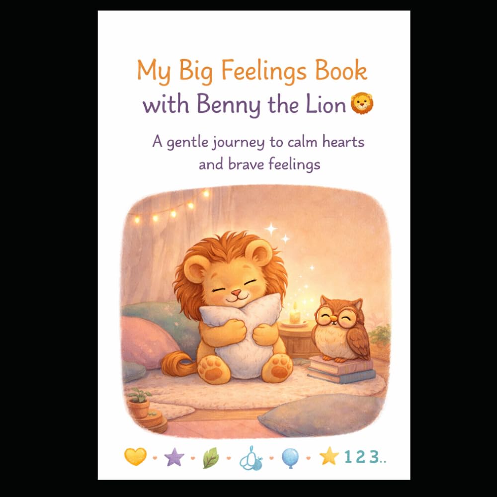 My Big Feelings Book with Benny the Lion: A Gentle Storybook to Help Kids Calm Down, Manage Big Feelings, and Learn Emotional Control