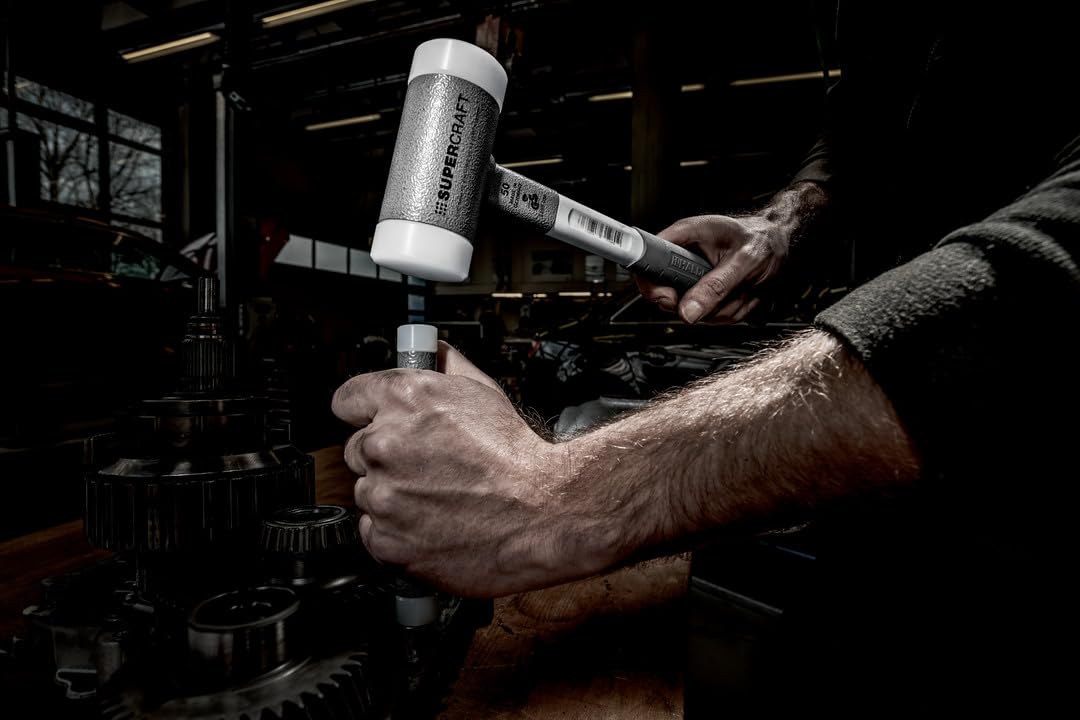 Supercraft młotek ochronny, z ergonomicznie ukształtowanym, antypoślizgowym i niełamliwym trzonkiem 3-komponentowym, śr. = 40 mm, 3399.040