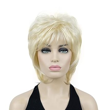 Lydell Short Blonde Layered Shaggy Full Synthetic Wig Wigs