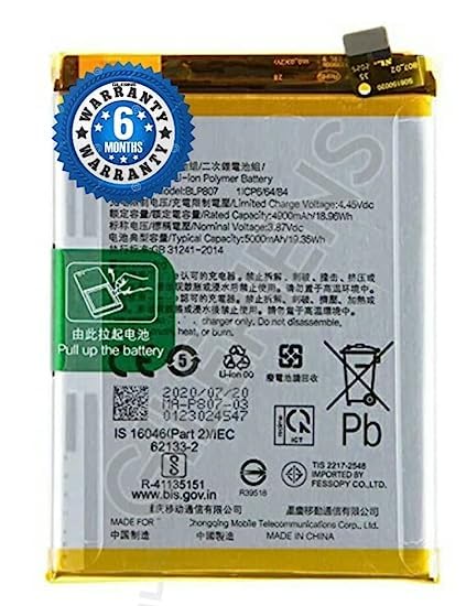 Image of Original BLP807 Battery for Oppo 7 RMX2151 / RMX2163 / Cs-OPV500SL / RMX2111 Battery with 6 Month Warranty*** (P0072)