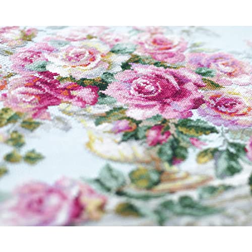 Punto de cruz Rosas para la Duquesa Zweigart de algodón multicolor de alta calidad 3