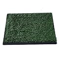 PawHut Indoor Pet Dog Toilet Mat Potty Tray Training Grass Restroom with Tray and Loo Pad