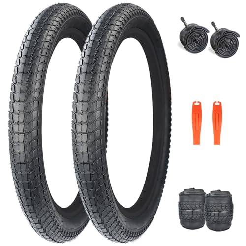 WEEROCK Fahrradreifen 20x2.125 Pannensicher 20 Zoll Faltbarer Reifen für Mountainbike MTB Fahrrad BMX Stadtfahrrad(20x2.125(2 Reifen & 2 Schläuche))