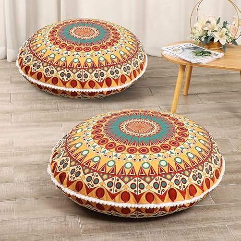 LOVMOC 32" Meditation Floor Cushion Cover