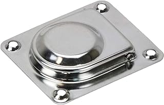 TMP1105 Cam-Latches Marine Rectangular 1.7X 1.5 inch (44 x 38 mm) Spring Loaded Lifting Ring Cam Latch for Boat Hatch