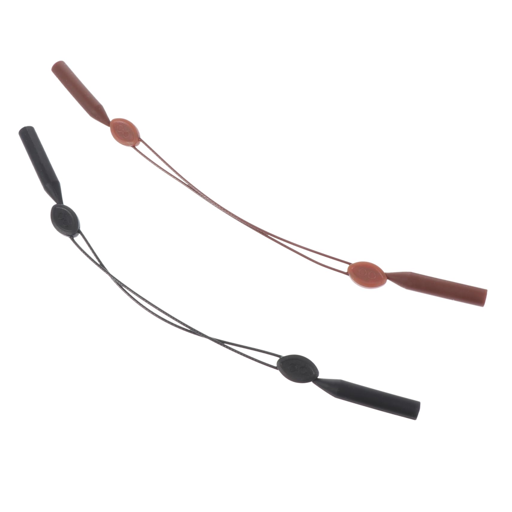 TENDYCOCO 2pcs Glasses Cord Strap Glasses Hanging Chain Sunglasses Sports Glasses Holder for Reading Glasses Anti- Slip Eyeglass Strap Earpiece Chain Glasses Lanyard Zinc Alloy Black