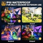 Solar Spot Lights Outdoor Waterproof,10Modes RGB Halloween Spotlights 4Pack - Image 6