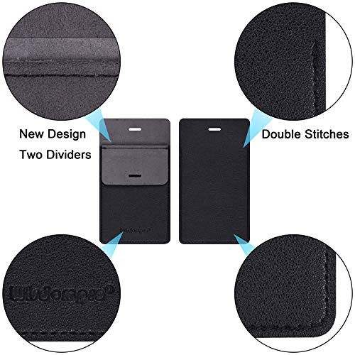 Wisdompro W-3XPULEATHERPOCKETPROTECTOR-BLK-AMZ Pocket Protector, 3 Pack Pu Leather Heavy Duty Pen Holder Pouch thumb #3