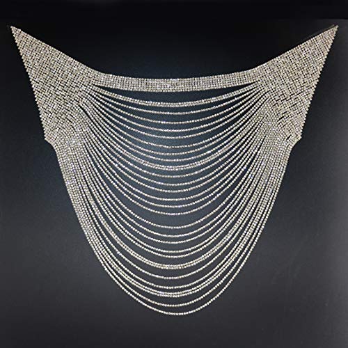 Jerler Gold Rhinestone Applique, Elegant Crystal Rhinestone Patches Blingbling Sewing On Wedding Dress, Ideal For Bridal Embellishments #TOP25