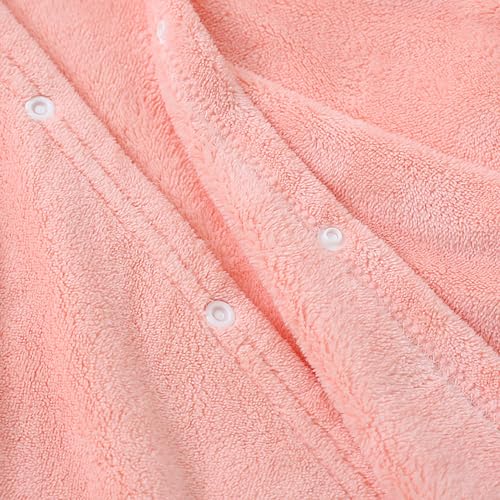Serviette de bain à capuche bébé en bambou ultra douce cape rose koala - 4