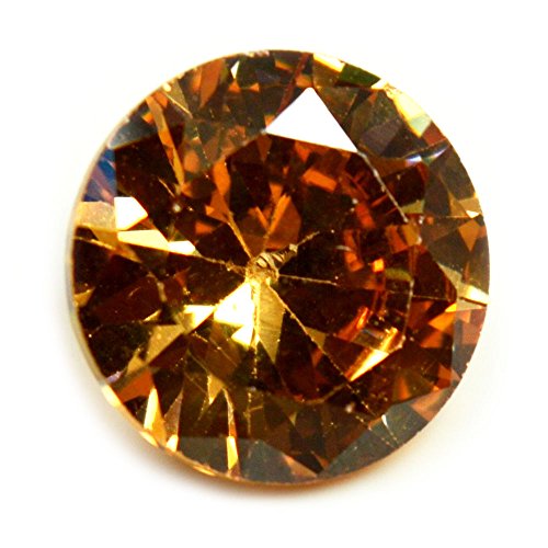 Oxyde de zirconium marron rond la gemme idéale à offrir pour un anniversaire