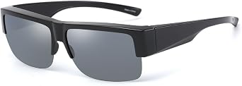 CAXMAN Fit Over Glasses Sunglasses for Men Women Polarized Lens