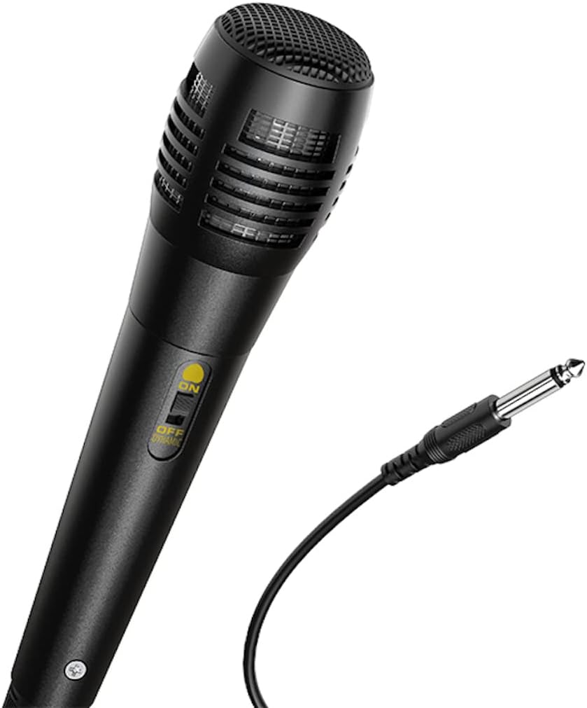 Close-up of the HOCO wired microphone