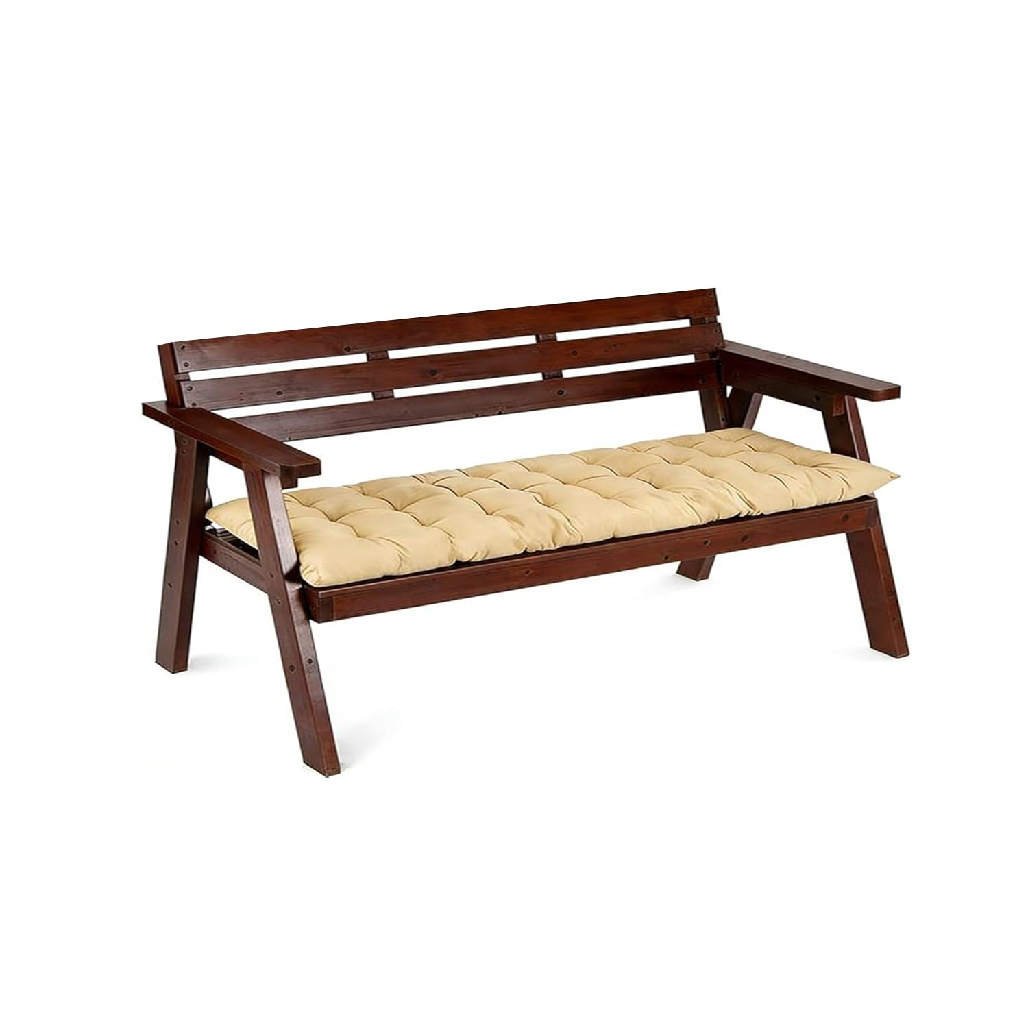 Pongpai Indoor/Outdoor Bench Seat Cushions, Garden Patio Swing Chair Pad with Non-slip Design, Thick Rectangle Furniture Padded (Beige,53x200cm) โ image 1