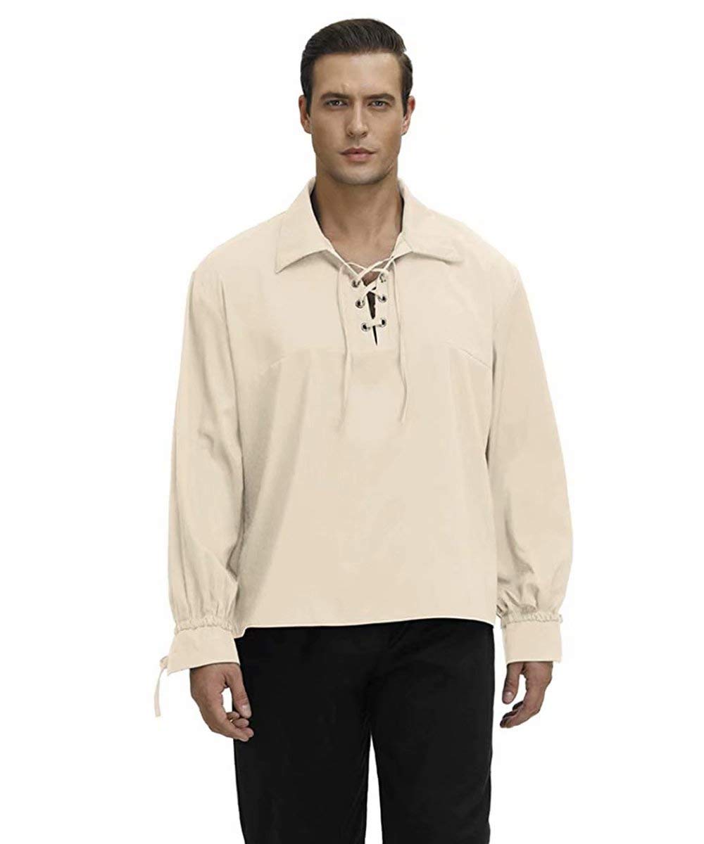 Josamogre DéguRenaissance Médiéval Gilet Homme Adultes Réversible Gilet Pirate Déguisements Carnaval Victorien Halloween Noir