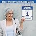 2026 Daily Wall Calendar, Page per Day with Large Print Dates, 365 Day Tear off Wall Calendar for Seniors Gift Home Office School Dorms, 8.5