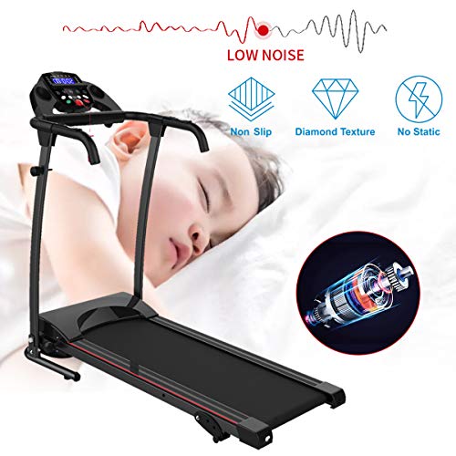 Sharewin Folding Treadmills With 3-Level Manual Incline For Home And Office, Fitness Jogging Walking 220 Lbs Running Machine With Lcd - Mobile Phone Holder - 12 Preset Or Adjustable Programs #TOP4