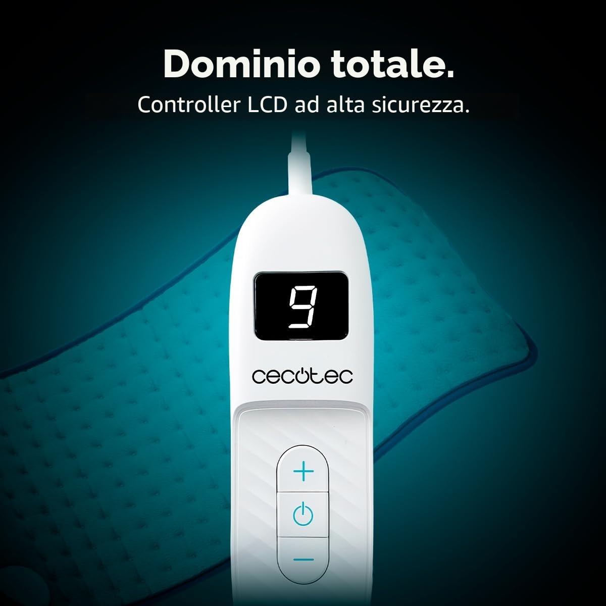 Cecotec HeatComfort 6000 termopad. Cuscinetto termico 30 x 60 cm, ideale per sollievo lombare, collo e spalle, con regolazione della temperatura e materiale morbido.