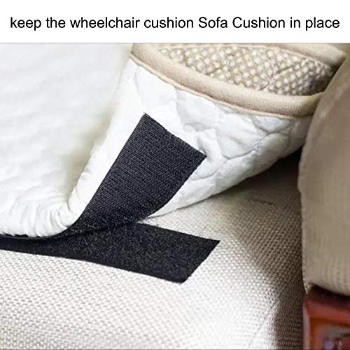 2 X 4 Inch Hook Loop Strips With Adhesive Square Hook And Loop Tape Heavy Duty Strips Sticky Back Fastener 12 Sets For Holds Picture Frame And Tools (Black, 2X4 Inch) #TOP5