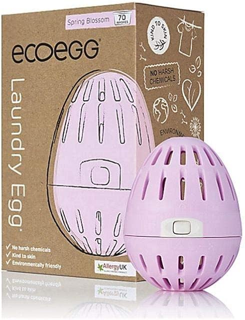 ecoegg Laundry Egg | Detergent and Fabric Conditioner Replacement | Non bio and no enzymes, phosphates, palm oil, chlorine bleach | Sensitive Skin | Spring Blossom 70 Washes