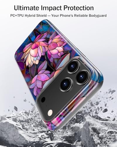 Goodon for iPhone 17 Pro Max Case,Cute Preppy Floral,Wireless Charging — view 6