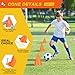 ZKNDRHJO 24pcs Cones 7 Inch Soccer Cones and Plastic Traffic Cones, Durable Cones for Sports Training, Ideal for Soccer, Basketball, Football, Skating, and Agility Drills Practice (24, Orange)