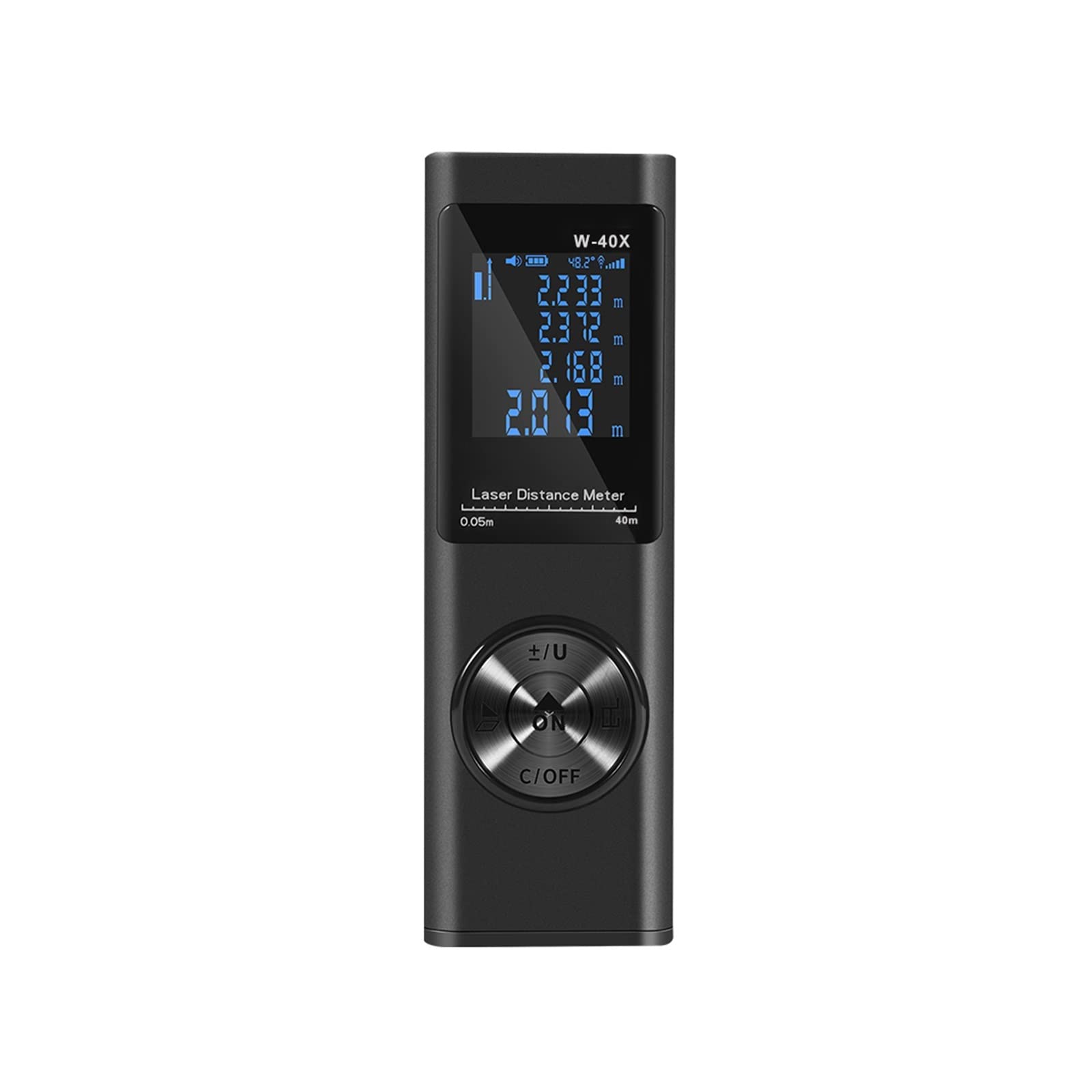 Ruban télémètre numérique avec mesure d'angle et de superficie 40m