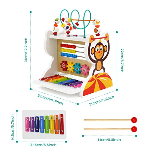 Cubo de actividades de madera el regalo perfecto para primeros cumpleaños 3