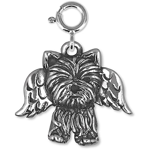 Sterling Silver Yorkie Charm for Charm Bracelets for Women - Yorkshire Terrier Gifts – Handcrafted in the USA