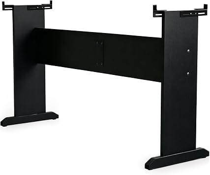 Universal Wooden Piano Stand for Digital Pianos, Adjustable Width Digital Piano Desk, Keyboard Stand Compatible for 76/88 Keys Piano, Black