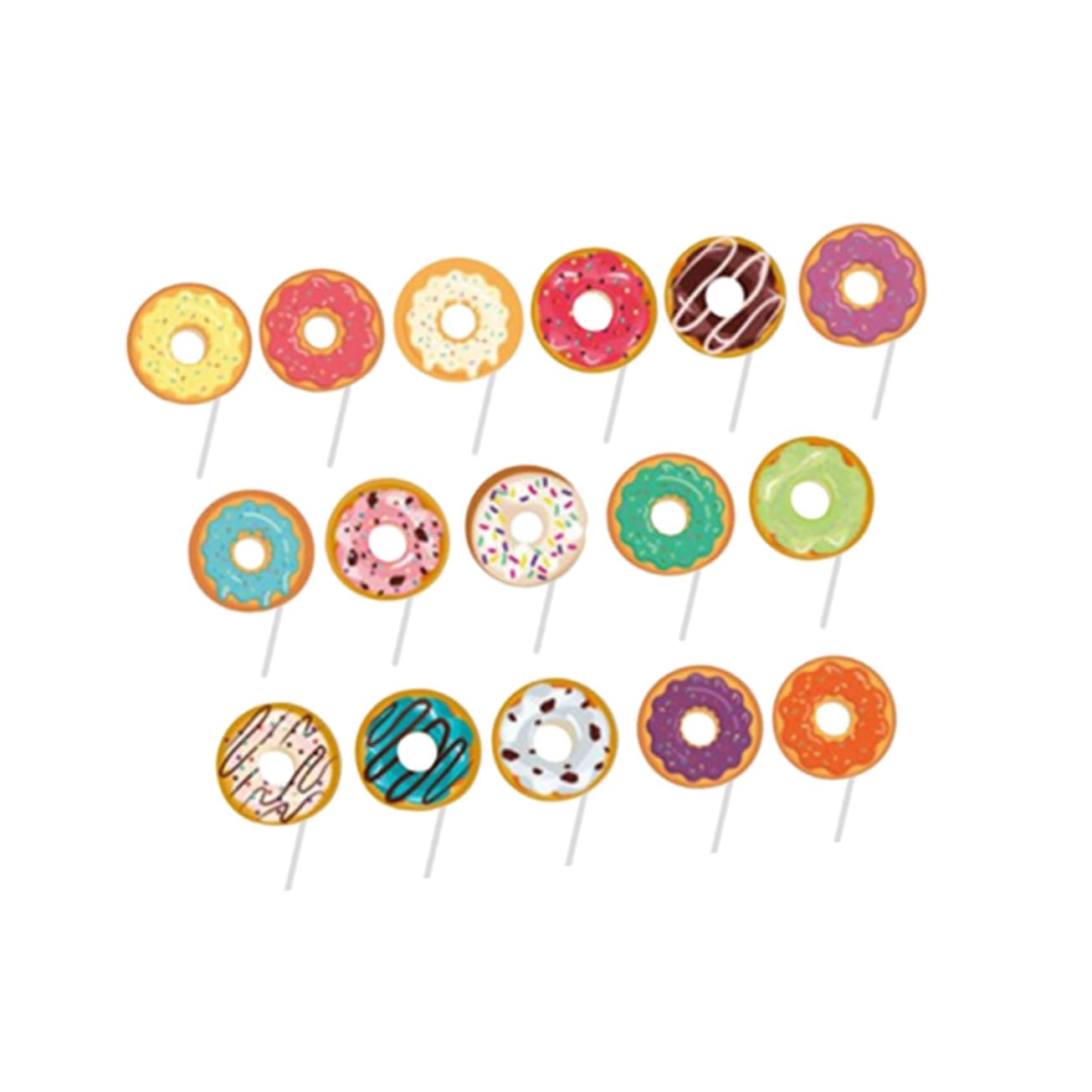 COOLHIYA32pcs Cupcake Toppers Cupcake Pick Cake Picks Cake Decor Nativity Dessert Toppers Kids Dining Room Decor for Table Doughnut Christmas Happy Birthday Cake Fruit Party Supplies