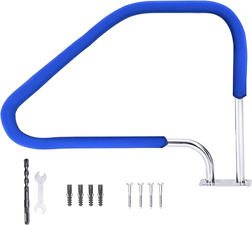 Miniatura 7 de PioneerWorks Barandillas de piscina de 49.5 x 34 pulgadas para piscinas enterradas, capacidad de carga de acero inoxidable 304, 385 libras,