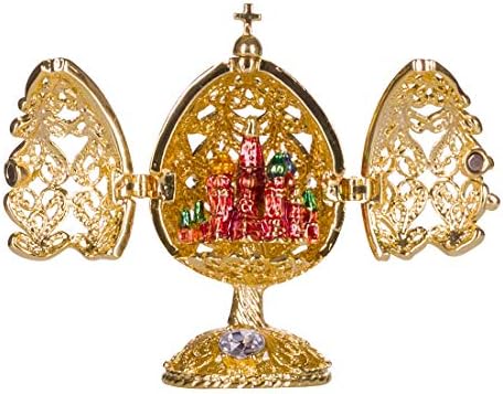 Russian Faberge Replica Easter Egg Church of Savior St. Petersburg