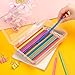 Tamaki 1 Pack Plastic Pencil Box Large Capacity Pencil Boxes Clear Boxes with Snap-tight Lid Stackable Design and Stylish Office Supplies Storage Organizer Box, Clear