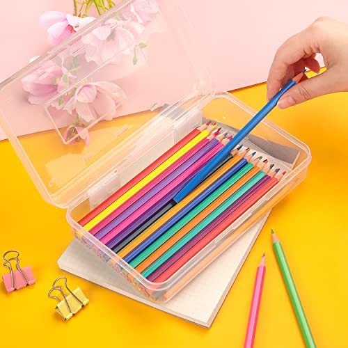 Image of Tamaki 1 Pack Plastic Pencil Box Large Capacity, Clear