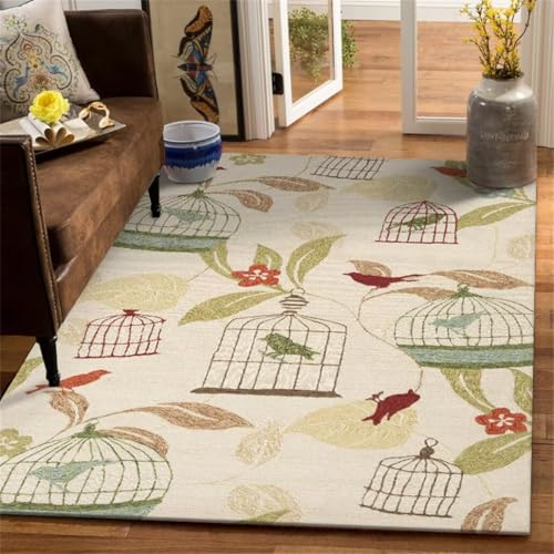 Kunsen Alfombra De Carreteras Para Niños Alfombra rectangular para pasillo de sala de estudio fácil de cuidar alfombra resistente a la suciedad antideslizante alfombra dormitorio Caqui decora120x170CM