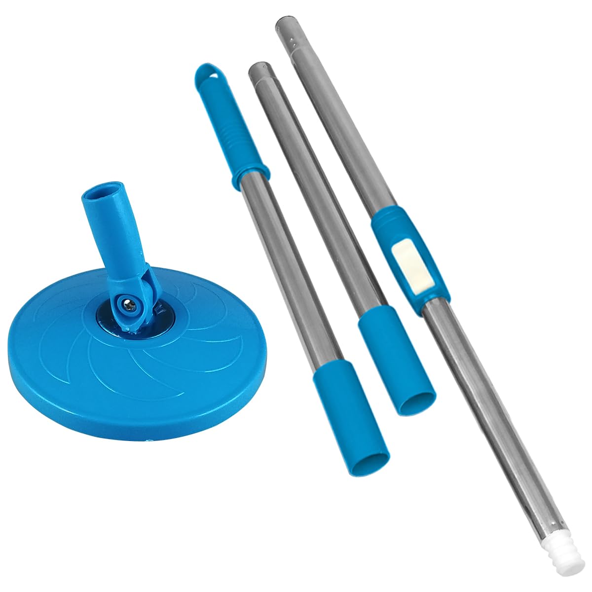 Primeway® SS Replacement Mop Handle & Plastic Disc Plate Set | 127cm Expandable Stick Length | Blue (B075PLKZ83) Amazon Price History, Amazon Price Tracker