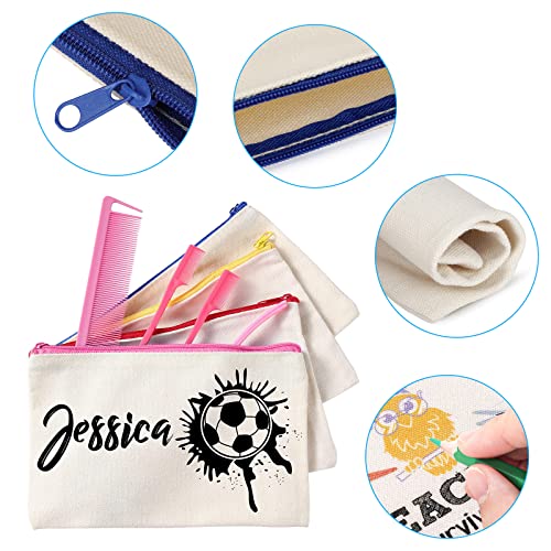 Sacchetti di Tela Vuoti con Cerniera, 8 Pezzi