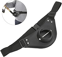 Vista 7 de Cinturón de lucha de pesca, cuero sintético, ajustable, giratorio, para pesca, soporte para poste de barra, accesorio profesional para pescadores