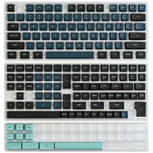 Image of Guffercty kred Custom Keycaps CSA Profile 160 Keys Keycaps ABS Double-Shot with ANSI Layout & ISO Layout Kit for Cherry MX Gateron Kailh TTC Holy Panda Switches (Monster)