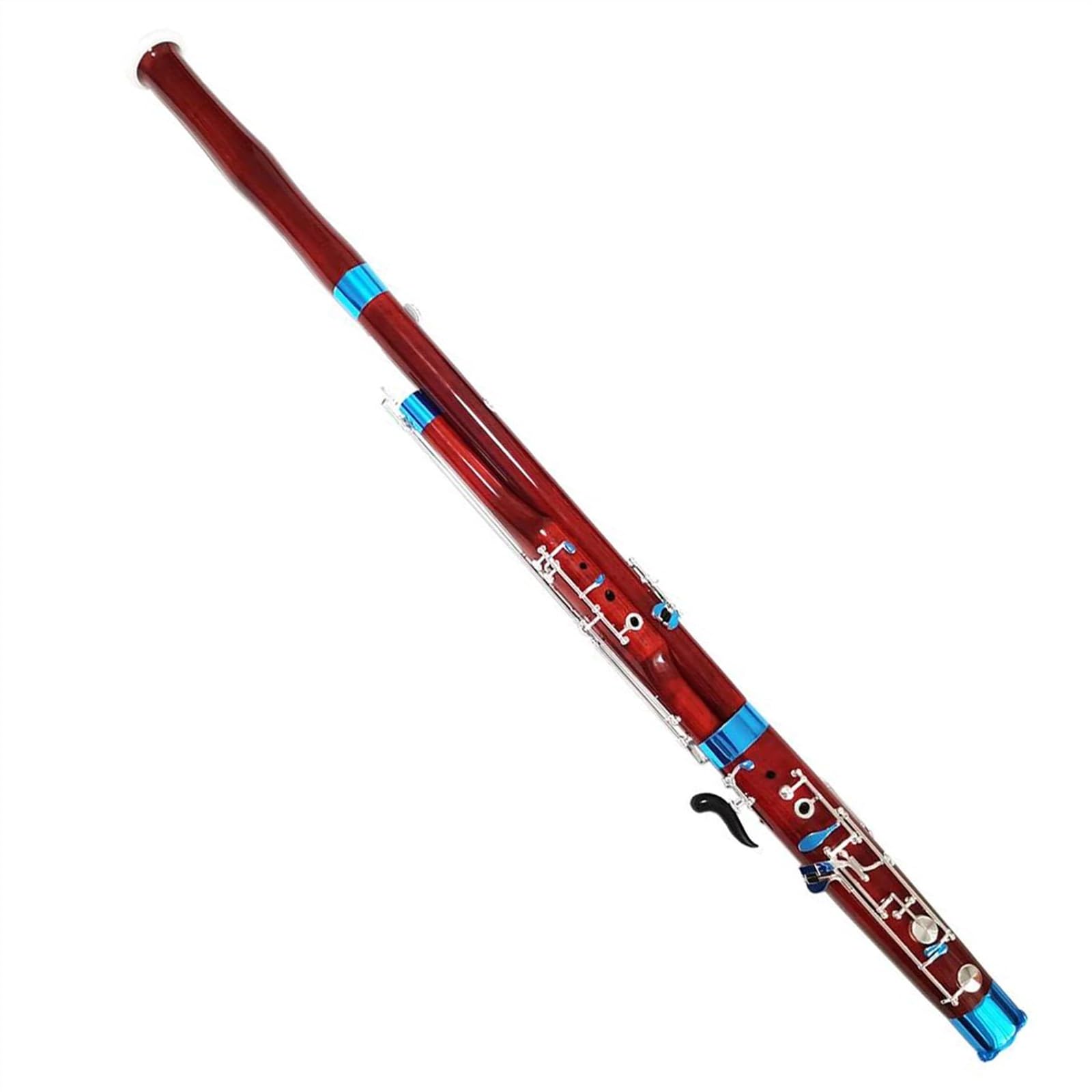 Colore Legno Chiave C Fagotto Chiave Nichelata Strumenti Musicali A Fiato Con Custodia Accessori Set con Fagotto