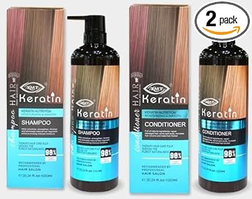 TMT Premium Keratin Shampoo & Conditioner for Hair Straightening, Shine Hair-Nourishes Dry Hair & Controls Frizz | TMT Keratin | Sulphate free | Paraben Free | For Men and Women | 1000ML Each (Combo Pack)