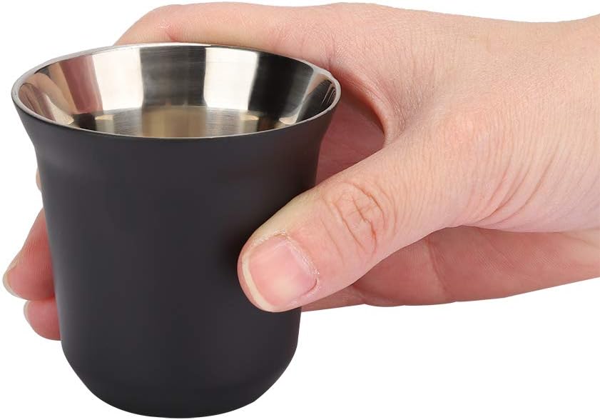 Stainless Steel Double Layer Coffee Cup, Heat Retention (#2)