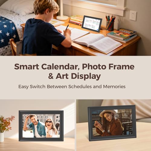 Digital Calendar 10.1IN Electronic Smart Calendars and Chore Chart with Interactive Touch Screen Sync with Phone by App for Family Planner Wall & Desk Mountable Great Gift for Organizing 2026 (Black) by TOPELOTEK - Image 7