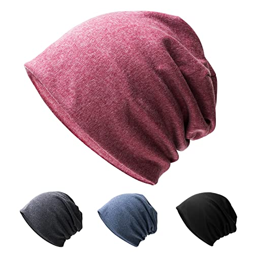 Slouch Beanie-Mütze, weiche Baggy-Beanie-Mütze und...