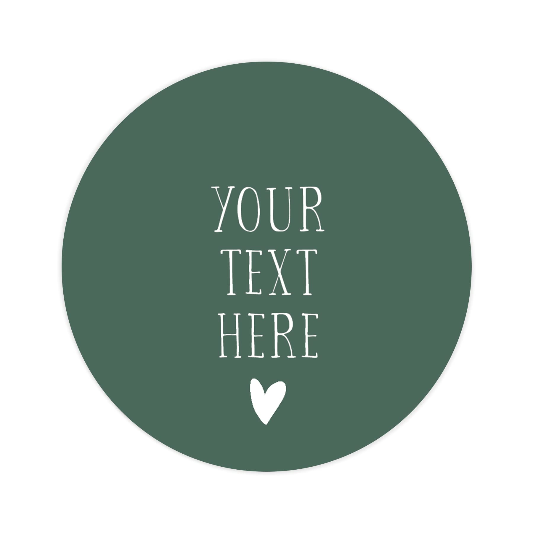 Personalised Your Text here Stickers for Wedding Stationery | Custom Named Favour/Favor Printed Round Sticker Colours Pink Purple Black red Green Navy Light Blue Cream (Emerald)